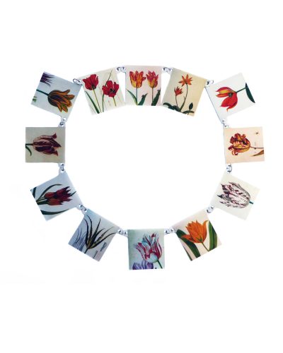 Herman Hermsen, Tulips from Amsterdam, 2019, necklace; print on aluminium, 278 x 5 mm, €850
