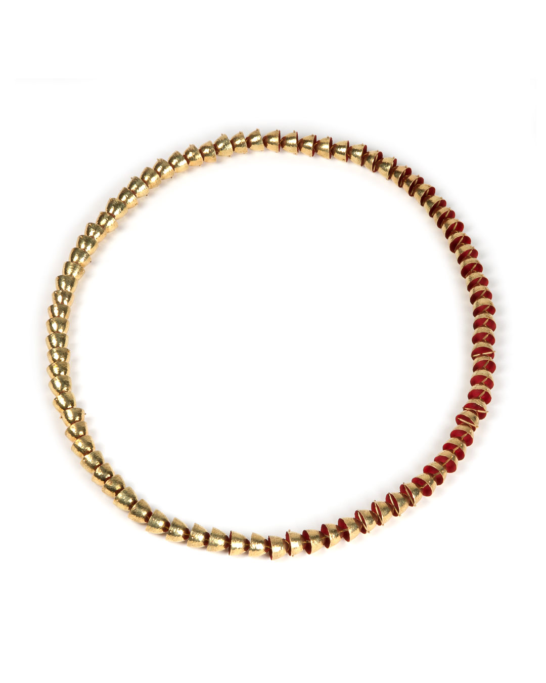 Piergiuliano Reveane, untitled, 2018, necklace; gold, enamel, ø 895 x 14 mm, price on request (image 3/3)