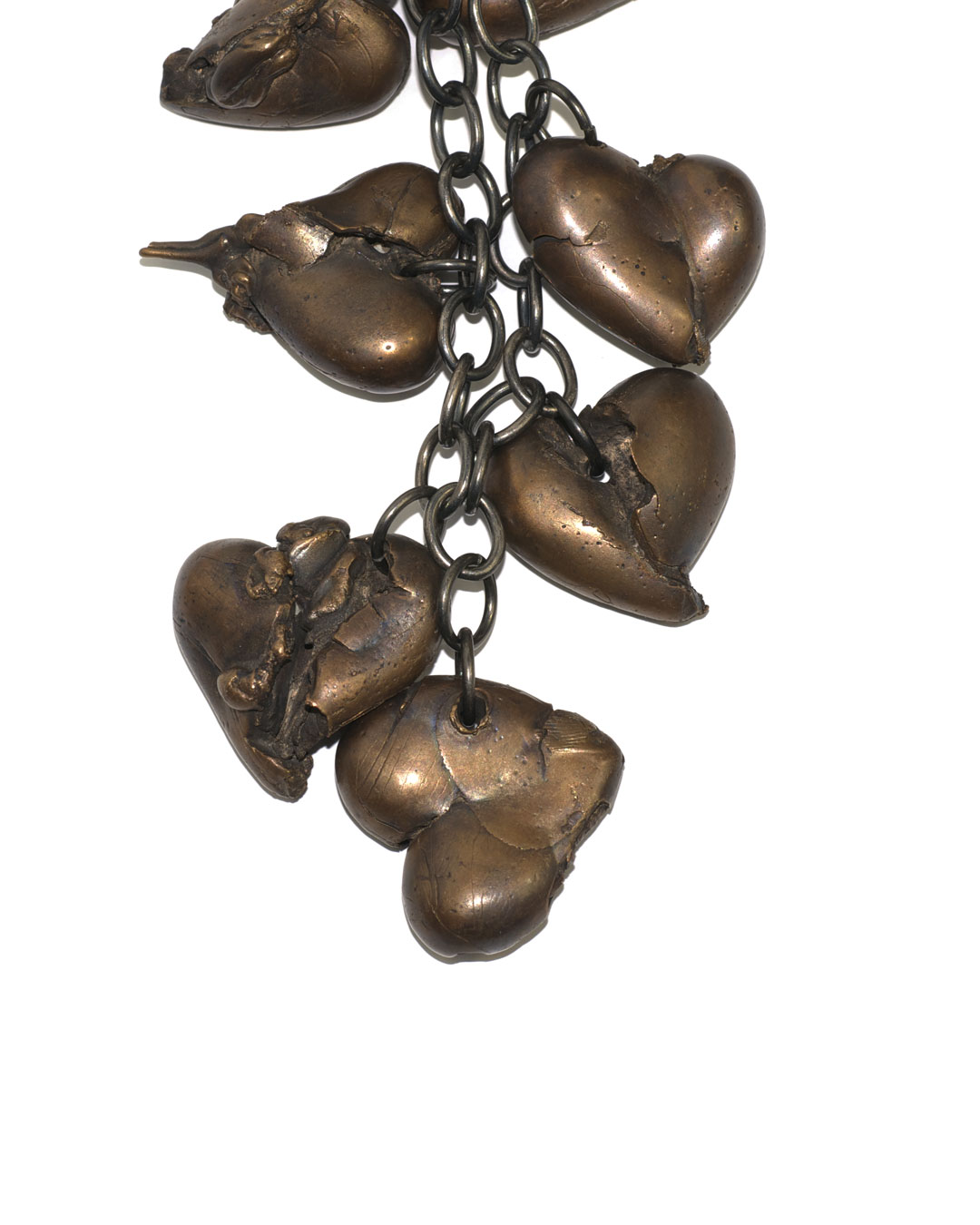 Florian Weichsberger, Herzen (Hearts), 2009, necklace; bronze, silver, 160 x 370 x 25 mm, €3050