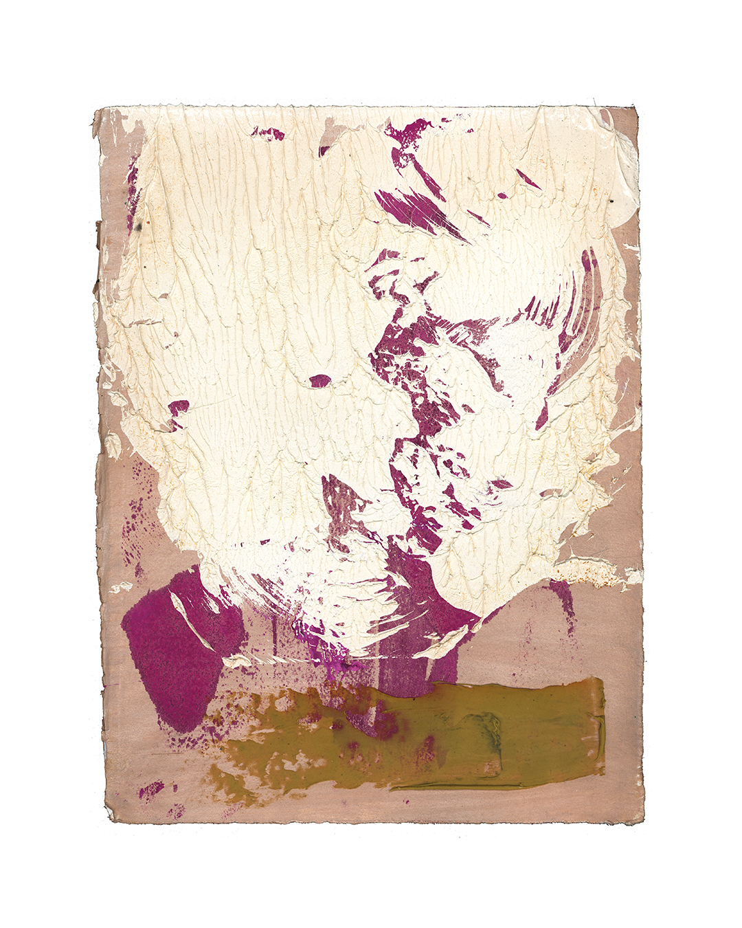 Piet Dieleman, untitled, 2020, painting, epoxy filler, oil paint, acrylic paint, pigment on paper, 380 x 285 mm, €930